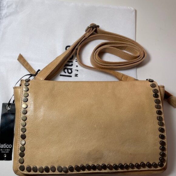 Latico Leathers Crossbody Bag Brand NEW - Color: Camel - Picture 1 of 9